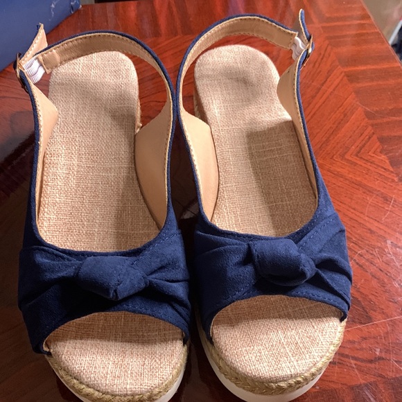 Wedges Sandals size 37 eur size - Picture 4 of 7